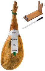 Jamón serrano duroc gran reserva Artysán entero + jamonero + cuchillo