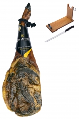 Paleta de Bellota 100% Ibérica Don Agustín Calidad Superior + jamonero + cuchillo