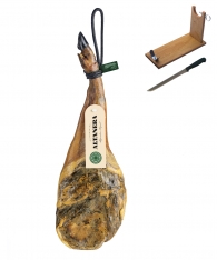 Paleta de cebo de campo ibérica  50% raza ibérica Altanera + jamonero + cuchillo